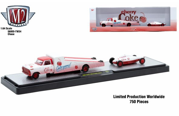 M2 Machines Auto Hauler TW34 1969 Ford F-250 and Belly Tanker